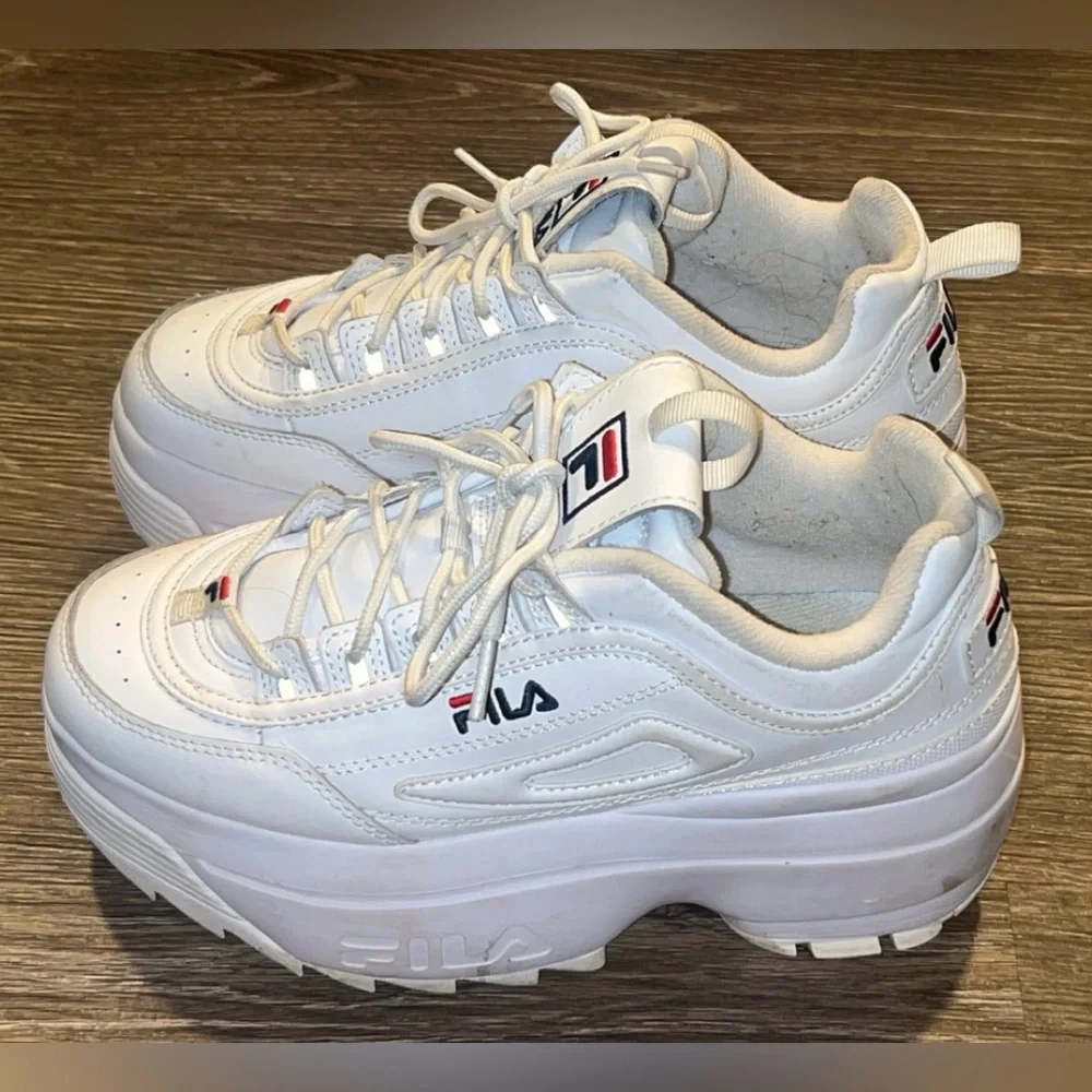 FILA Women’s White Platform Sneakers